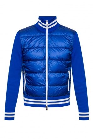 Sweatshirt with a quilted insert, zdjęcie 1 Sweatshirt with a quilted insert od Moncler